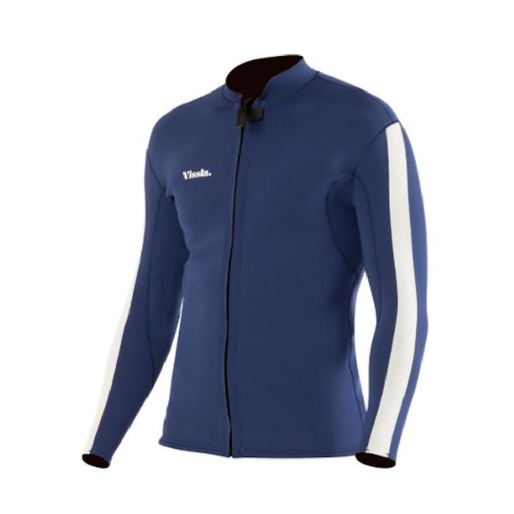 VISSLA 2MM GADOO FRONT ZIP JACKET - NAVY
